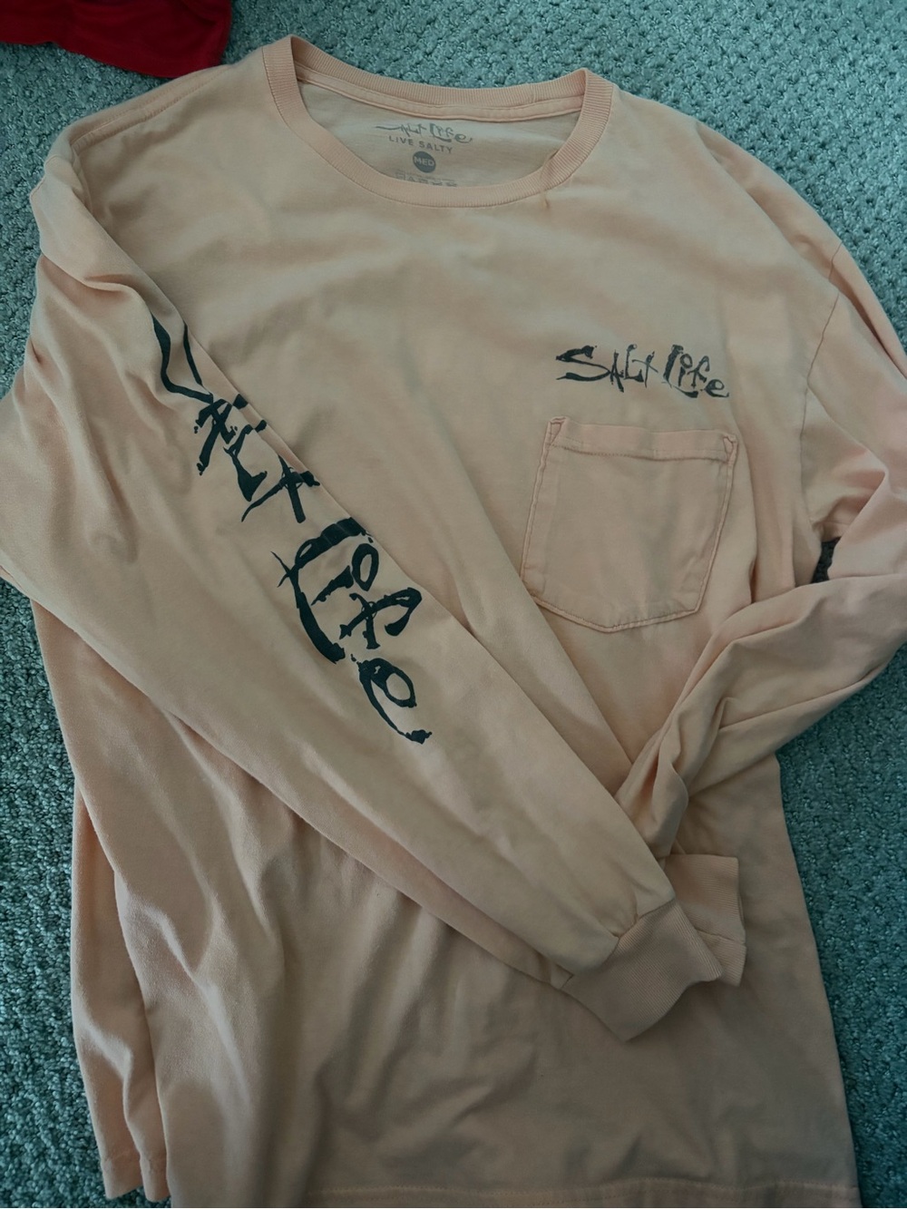 Salt Life Men’s Long Sleeve Pocket Tee Size M